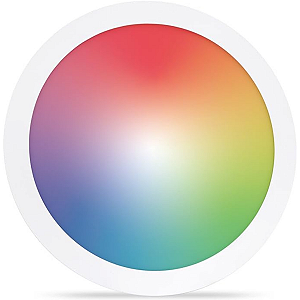 Painel LED Smart Embutir Redondo RGBW 24W Bivolt 30x30cm Branco EKAZA