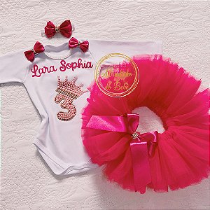 Kit Body mesversario saia tutu