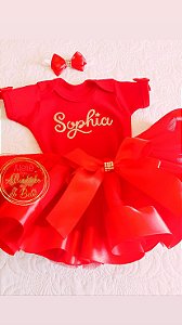 Vestido Natal vermelho Sophia