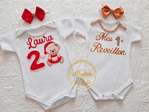 - Kit Bodys Festas Final do ano ursinho