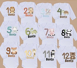 Kit mesversario Menino Bichinhos