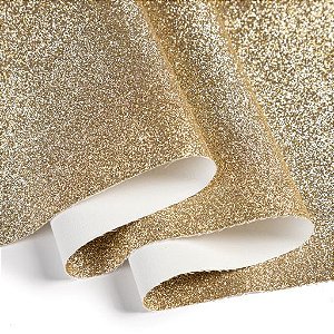 GLITTER 1/2 METRO COR OURO