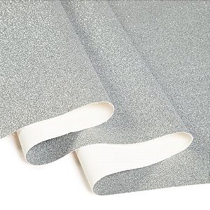 GLITTER 1/2 METRO COR PRATA