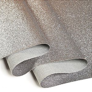GLITTER 1/2 METRO COR PRATA VELHO