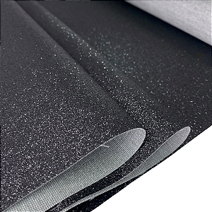 GLITTER 1/2 METRO COR PRETO
