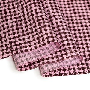 TRICOLINE 1/2 METRO XADREZ COR ROSA/MARROM