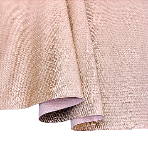 NEW PALHA 0,9mm FUNDO MALHA 50CM ROSE METALIZADO