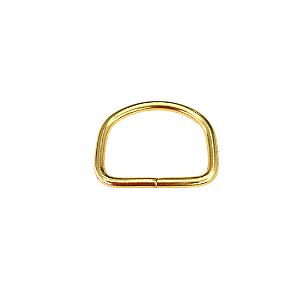 MEIA ARGOLA DOURADO CATAFORETICO 25MM AR 2,7 PACOTE COM 10 PEÇAS