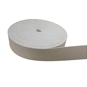 ALÇA ACETINADA 30MM LISA COR PRATA 1 METRO