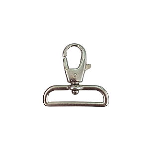 MOSQUETÃO PREMIUM 6004 - 40MM NIQUELADO - UNIDADE