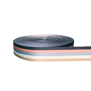 ALÇA ACETINADA 40MM ESTAMPADA COR LISTRAS COLORS 1 METRO