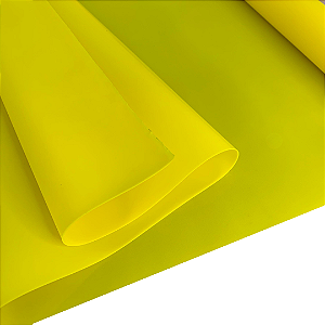 PVC SILICONE 0,7MM 1/2 METRO COR AMARELO NEON