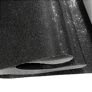 GLITTER PAETÊ 1/2 METRO COR PRETO
