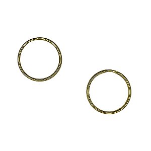 ARGOLA PARA CHAVEIRO 22MM DOURADA SIMPLES – KIT COM 5 UNIDADES
