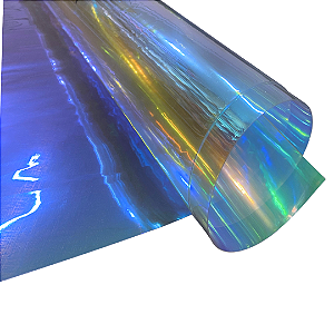 CRISTAL HOLOGRAFICO LARANJA 0,40MM 1/2 METRO