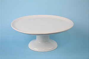 Boleira Cerâmica M Branca 25 cm Lisa - OUTLET