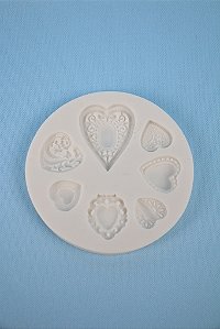 Molde de Silicone Alimentício - Corações