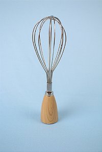 Fouet Wood Batedor de Ovos em Inox e MDF