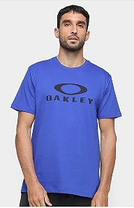 Camiseta Oakley O-Bark Masculina - Azul Royal - tamanho G