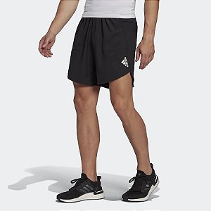 Short Adidas  AeroRedy Logo Masculino - Preto+Branco - Tamanho XG