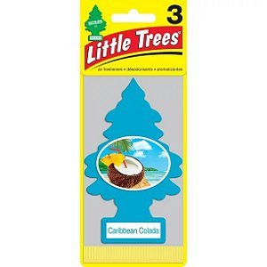 Little Trees Air Fresheners Caribbean Colada Fragrance 1 Pack Perfume de Carro