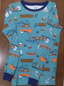 Conjunto Infantil de Pijama Carters - Azul