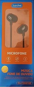 Fone de Ouvido Com microfone Basike Ba-FON6748