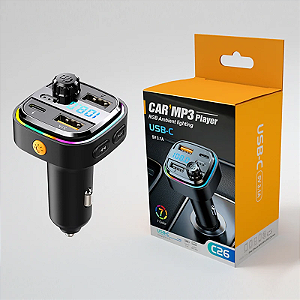 Carro MP3 RGB Lightning C26 USB-C