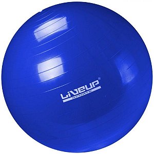 Bola Suica 65 Cm Liveup Azul Pilates Yoga