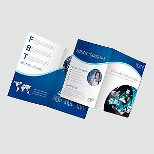 Folder Folheto 1 Dobra em cochê