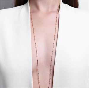Colar bolinhas super longo - 120cm