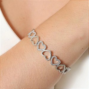 Bracelete corações