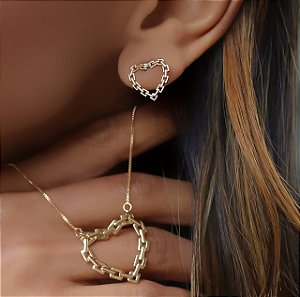 Conjunto coração elos