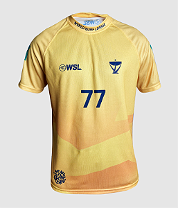 T-Shirt Jersey WSL Filipe Toledo 77 Amarela