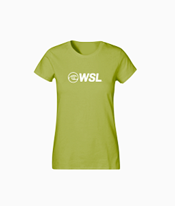 T-Shirt Logo WSL Verde Estonada Feminina
