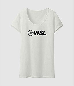 T-Shirt Logo WSL Branca Feminina