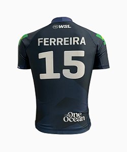 Camiseta Lycra WSL Ítalo Ferreira 15 Azul