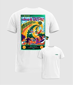 T-Shirt Poster Saquarema Rio Pro 2024 WSL Branca