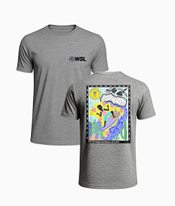 T-Shirt Poster Circuito Banco do Brasil de Surf Cinza