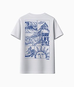 Camiseta WSL Surf Life Branca