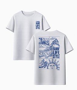 T-Shirt WSL Surf Life Branca