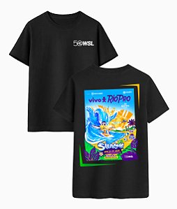 Camiseta WSL Saquarema Vivo Rio Pro 2026 Preta