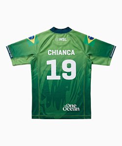 Camisa Lycra WSL João Chianca 19 Verde