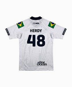 Camisa Lycra WSL Mateus Herdy 48 Branca