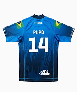 Camisa Lycra WSL Miguel Pupo 14 Azul