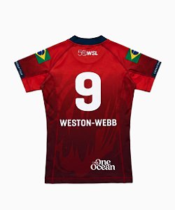Camisa Lycra WSL Tatiana Weston-Webb 9 Vermelha