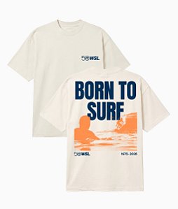 Camiseta WSL Born To Surf Off White