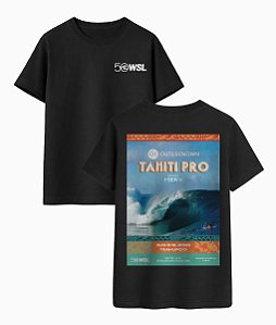 Camiseta WSL Poster Tahiti Pro 2026
