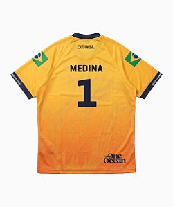 Camisa Jersey WSL Gabriel Medina 1 Amarela