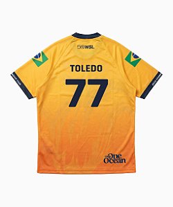 Camisa Jersey WSL Filipe Toledo 77 Amarela